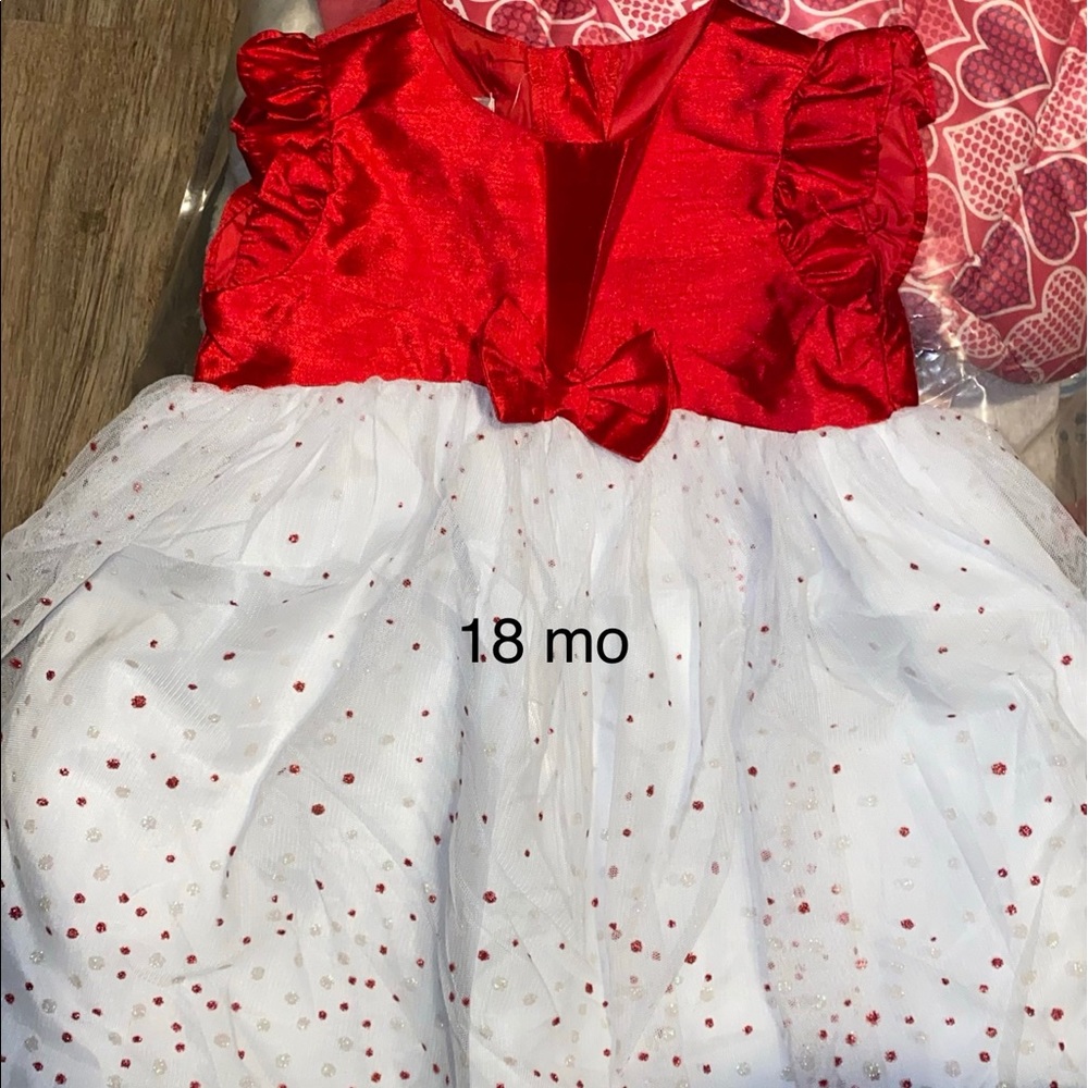 Red& white dress